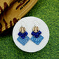Baseball / Softball Glitter Chevron Stacker Earrings