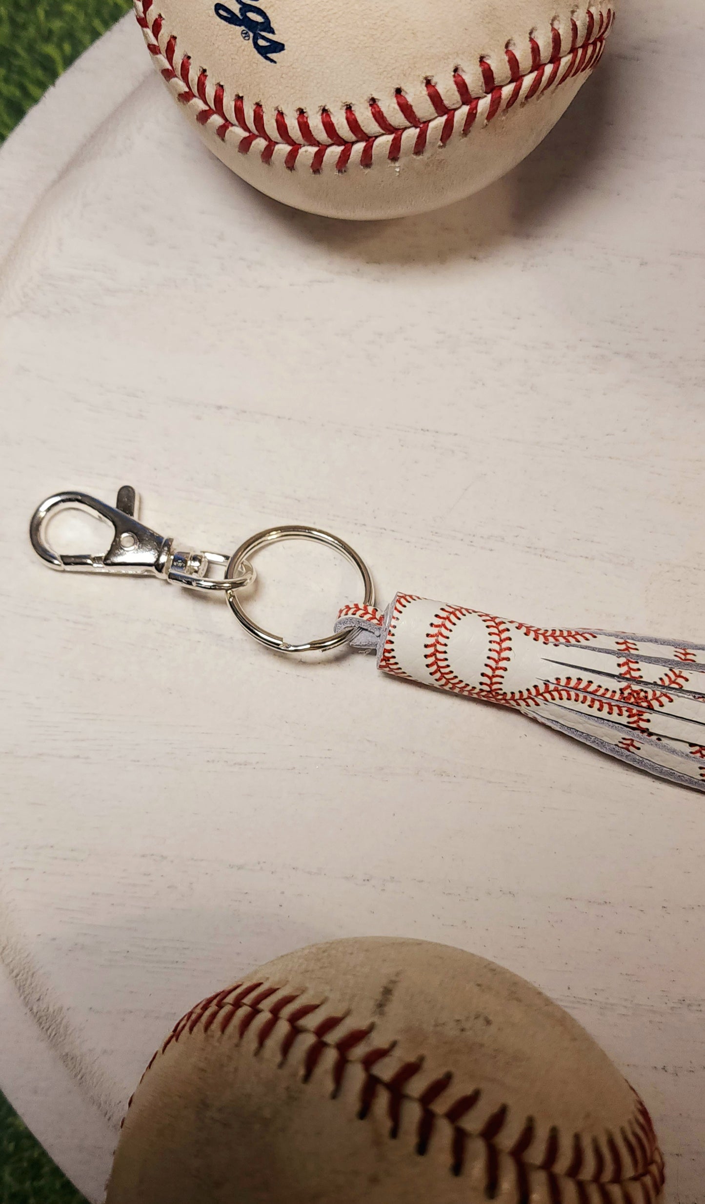 Baseball Tassel Keychain
