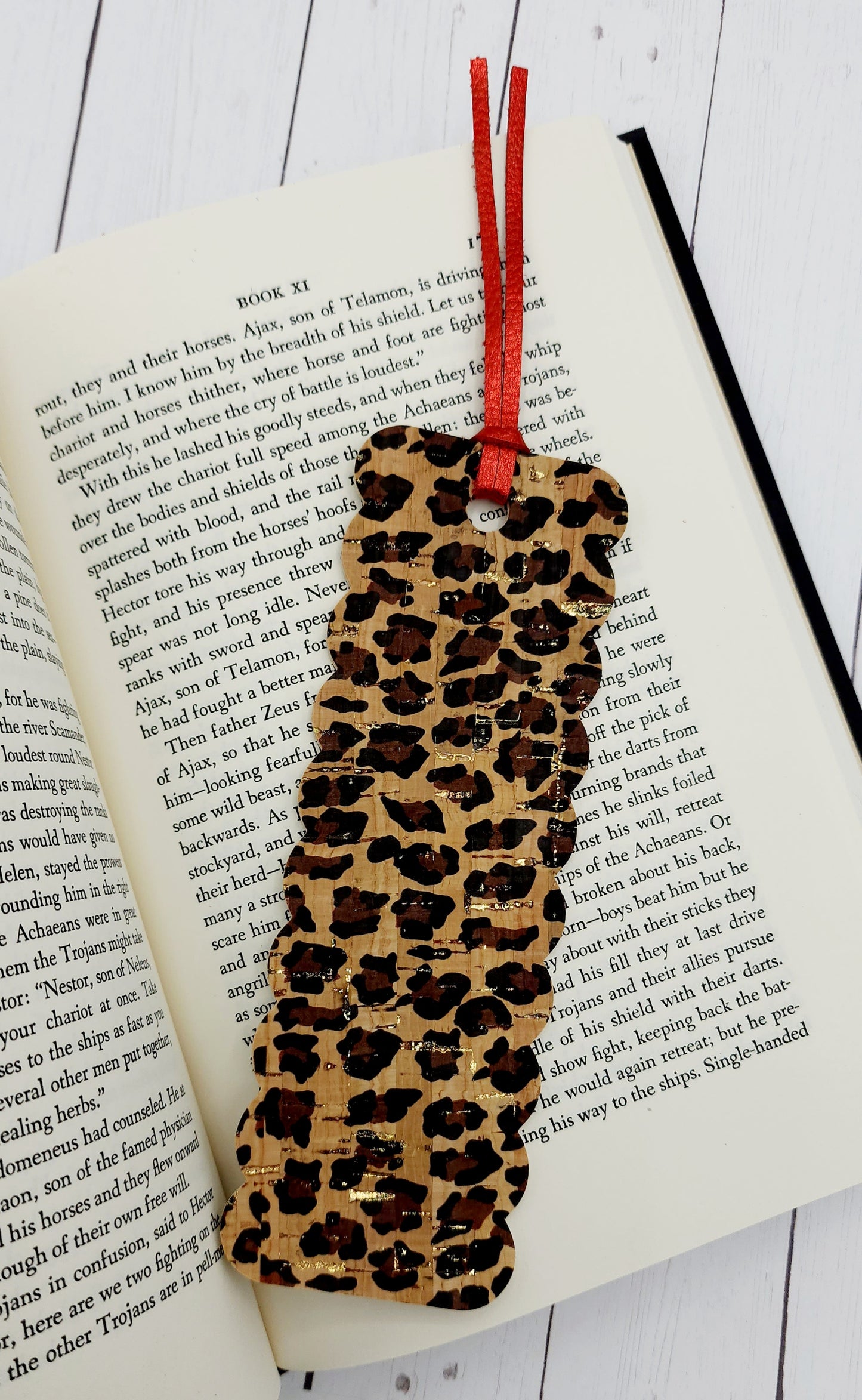 Leopard Cork Bookmark