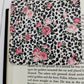 Leopard Rose Leather Corner Bookmark