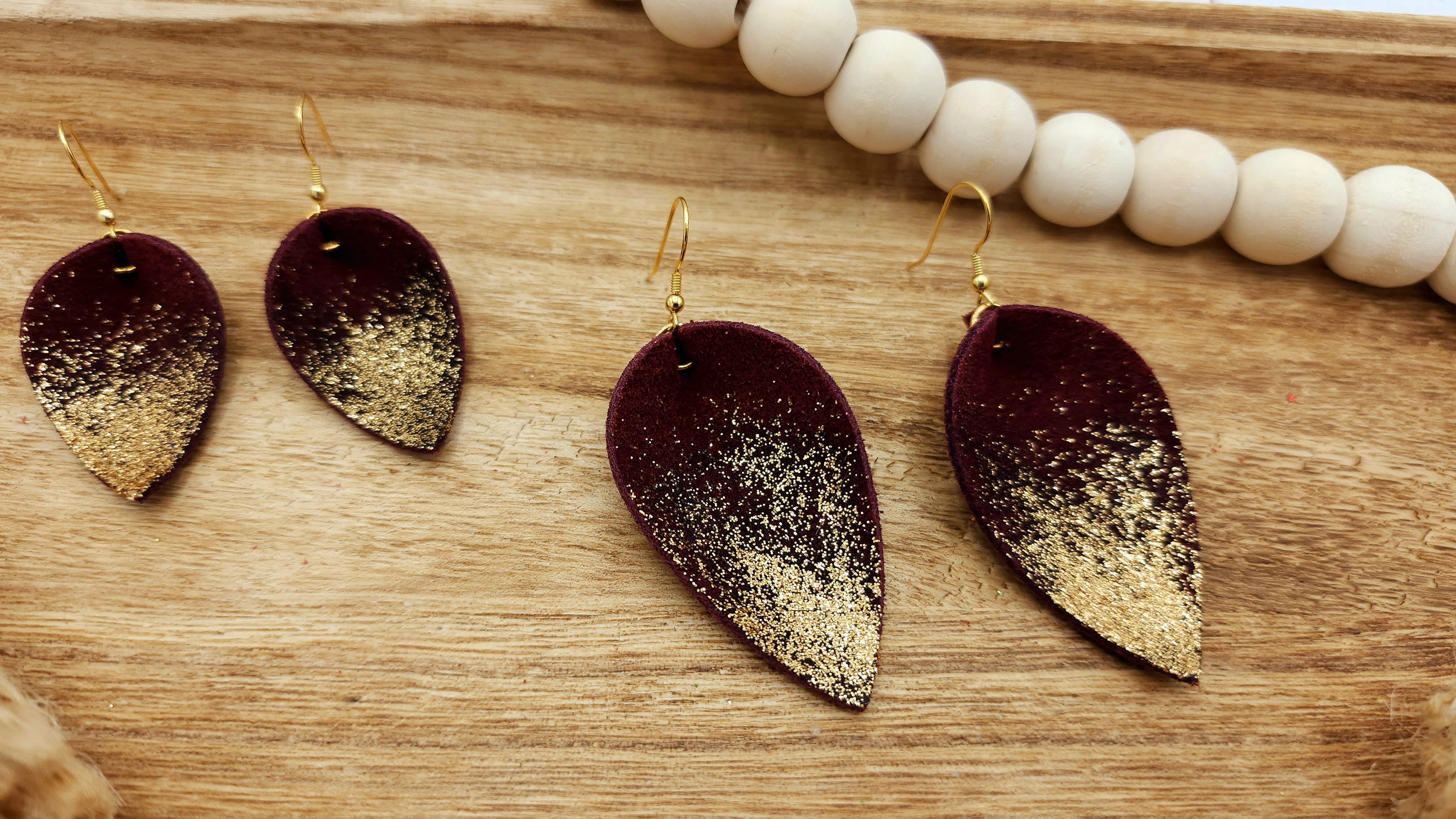 Maroon Agate Drop Earrings Crafted in Peru - Spheres of Splendor in Maroon  | NOVICA