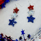 Red White and Blue Acrylic Sparkle Stars