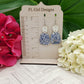Blue Floral Halie Cork Earrings