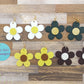 Flower Boutique Collection Genuine Leather Earrings