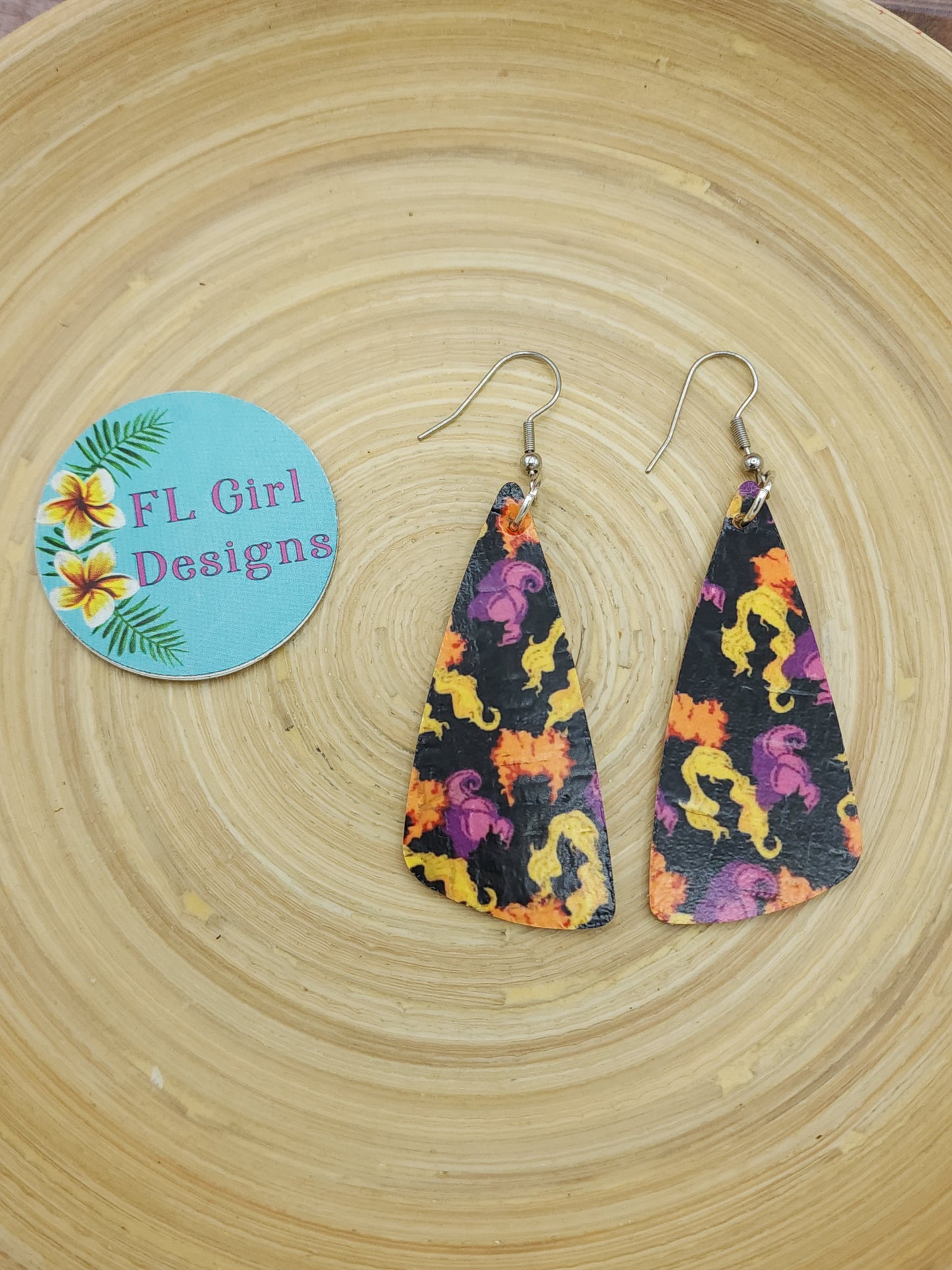 Witches Hair Cork Earrings