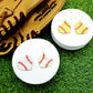Baseball / Softball Cork Heart Earrings