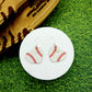 Baseball / Softball Cork Heart Earrings
