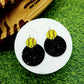 Glitter Softball Jordan Earrings