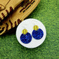 Glitter Softball Jordan Earrings