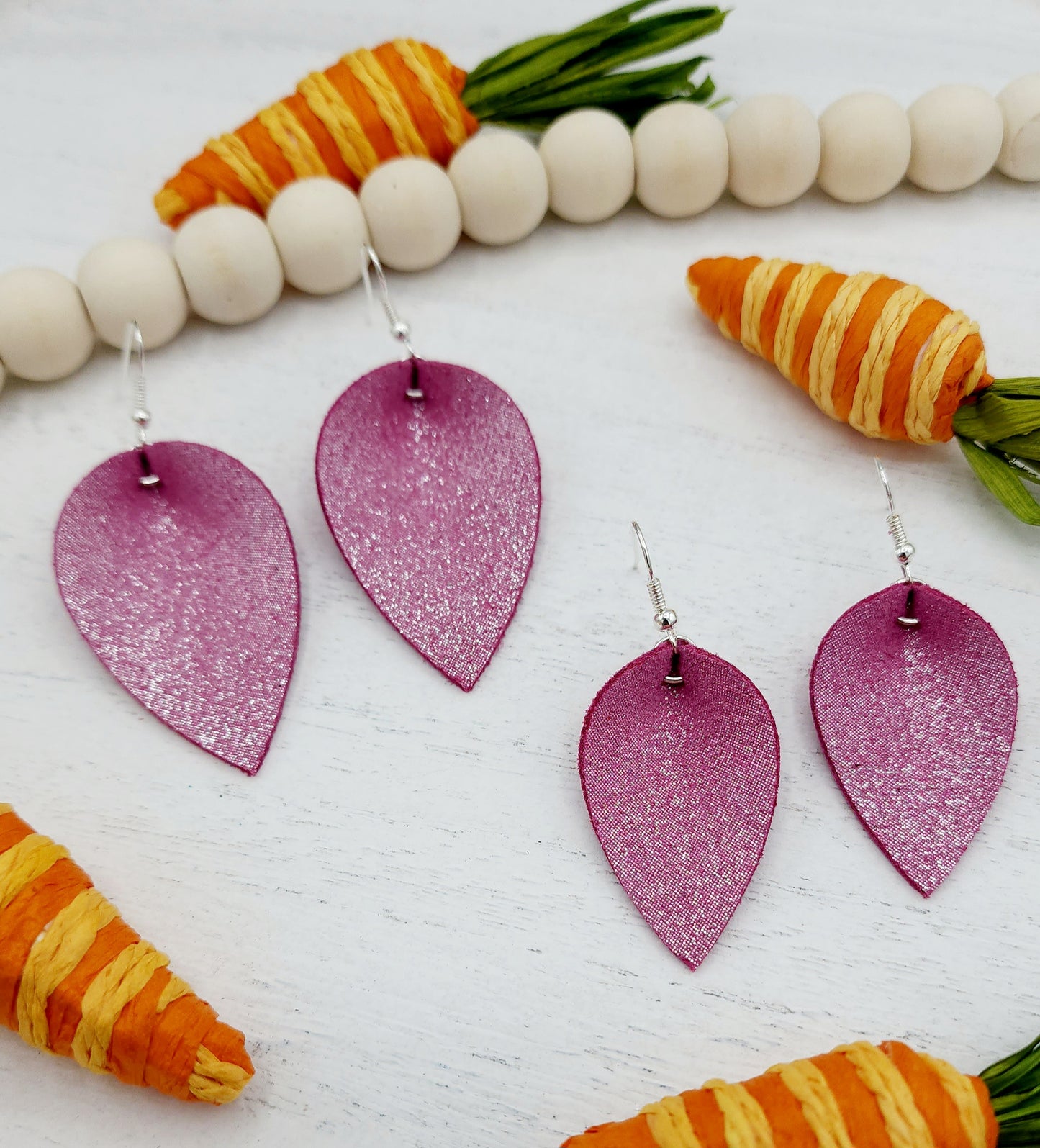 Raspberry Dazzle Pinch Earrings Collection